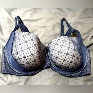 Ashley Graham Balconette Strappy Bra - Size 40DDD